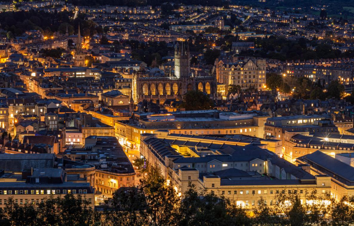 Bath at night